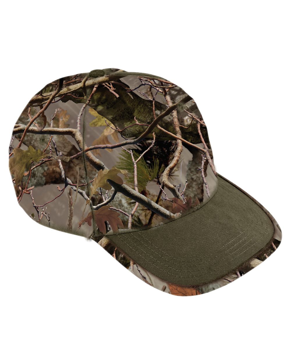 Forest Evo coloured Percussion Ghostcamo Baseball Cap on white background #colour_forest-evo