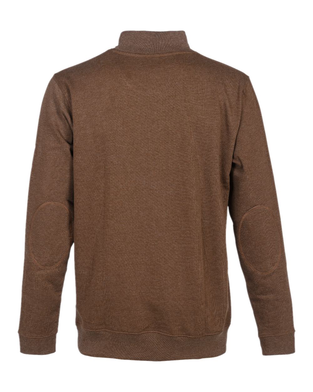 Brown coloured Percussion High Neck Sweatshirt on white background #colour_brown