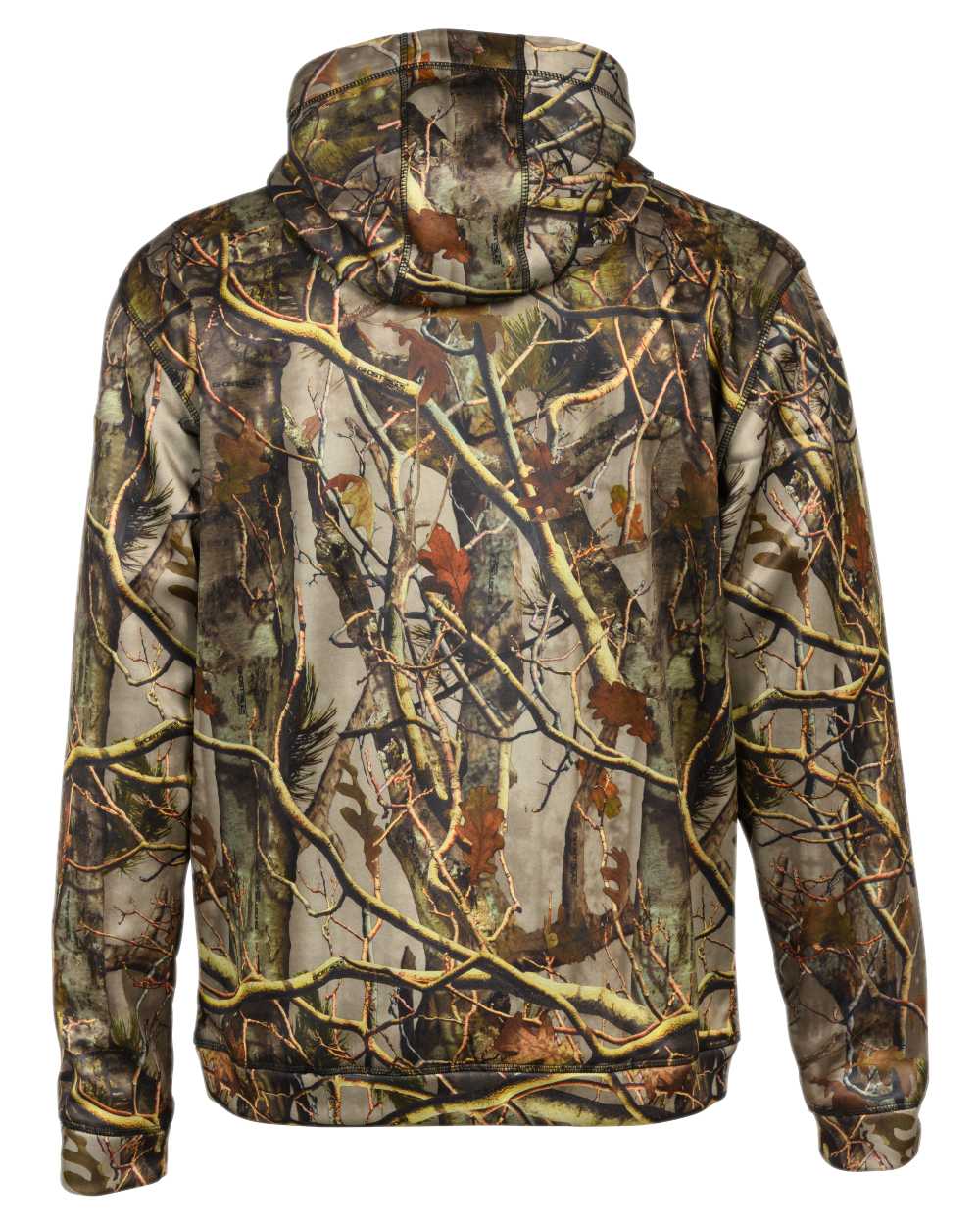 Ghostcamo Forest Evo coloured Percussion Hooded Sweatshirt on white background #colour_ghostcamo-forest-evo