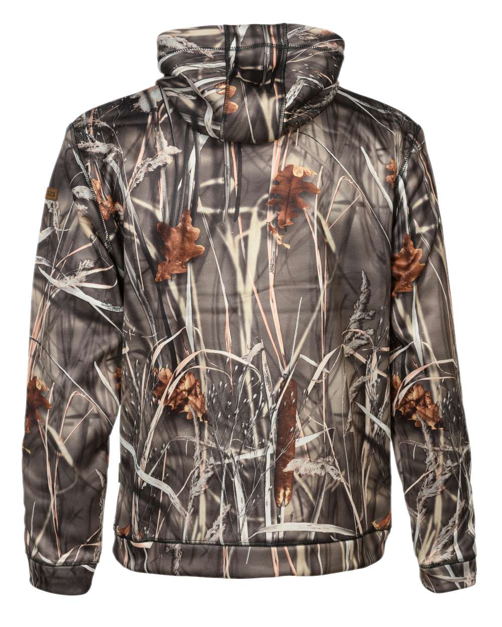 Ghostcamo Wet coloured Percussion Hooded Sweatshirt on white background #colour_ghostcamo-wet