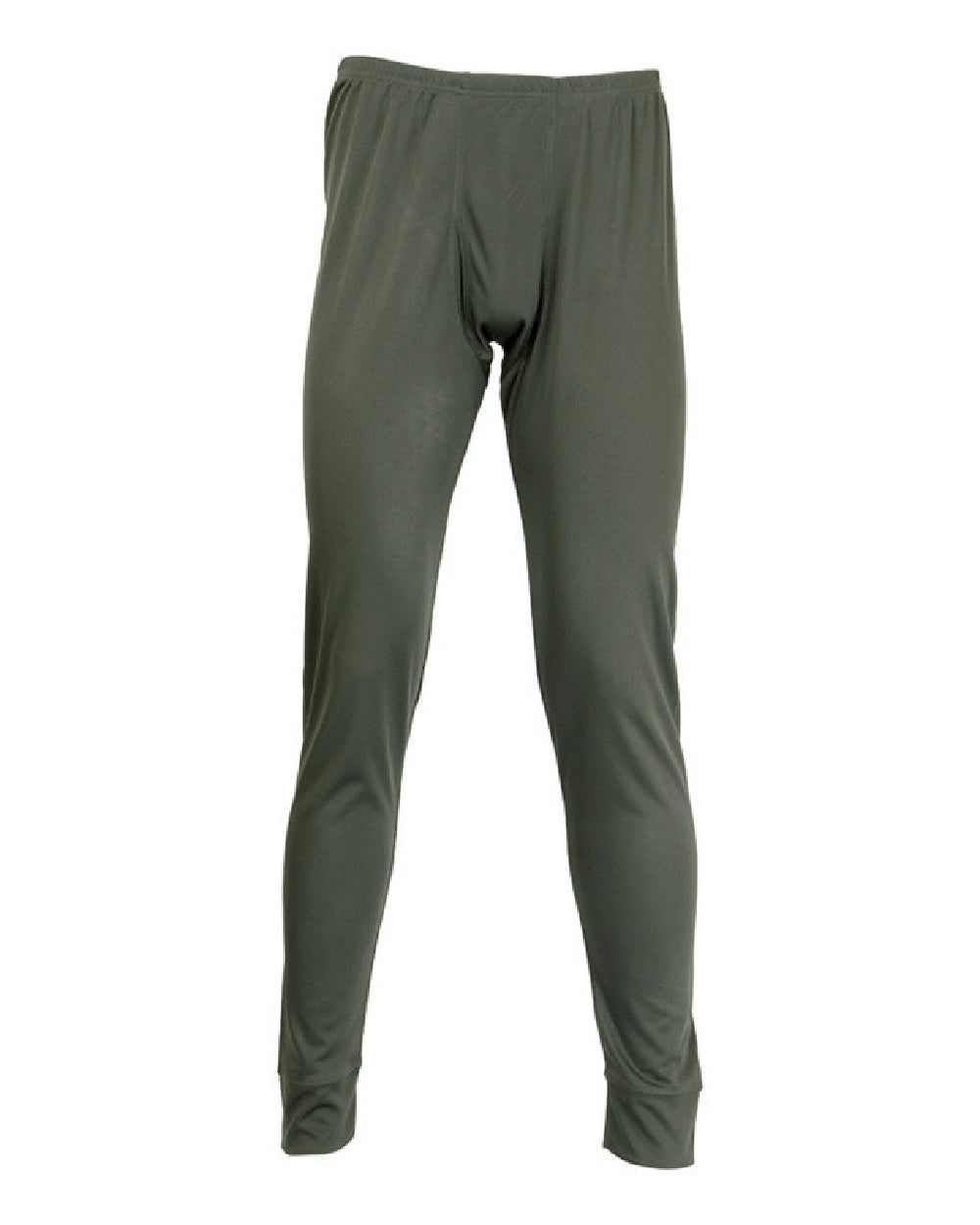Khaki coloured Percussion Megadry Long Johns on white background #colour_khaki