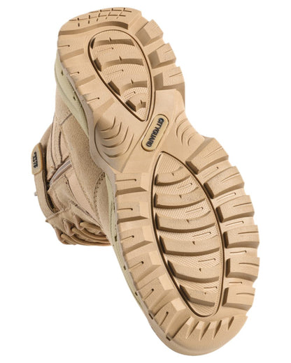 Beige Coloured Percussion Mens Megatech EVO 6'' One Zip Shoes on white background #colour_beige