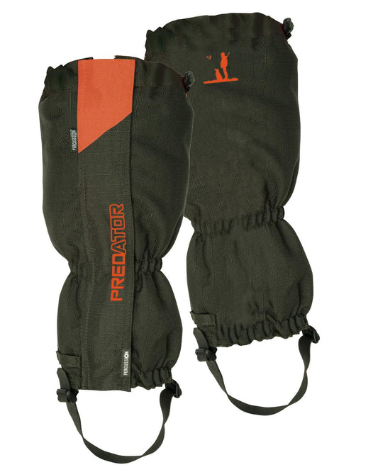 Khaki coloured Percussion Predator R2 Hunting Gaiters on white background #colour_khaki