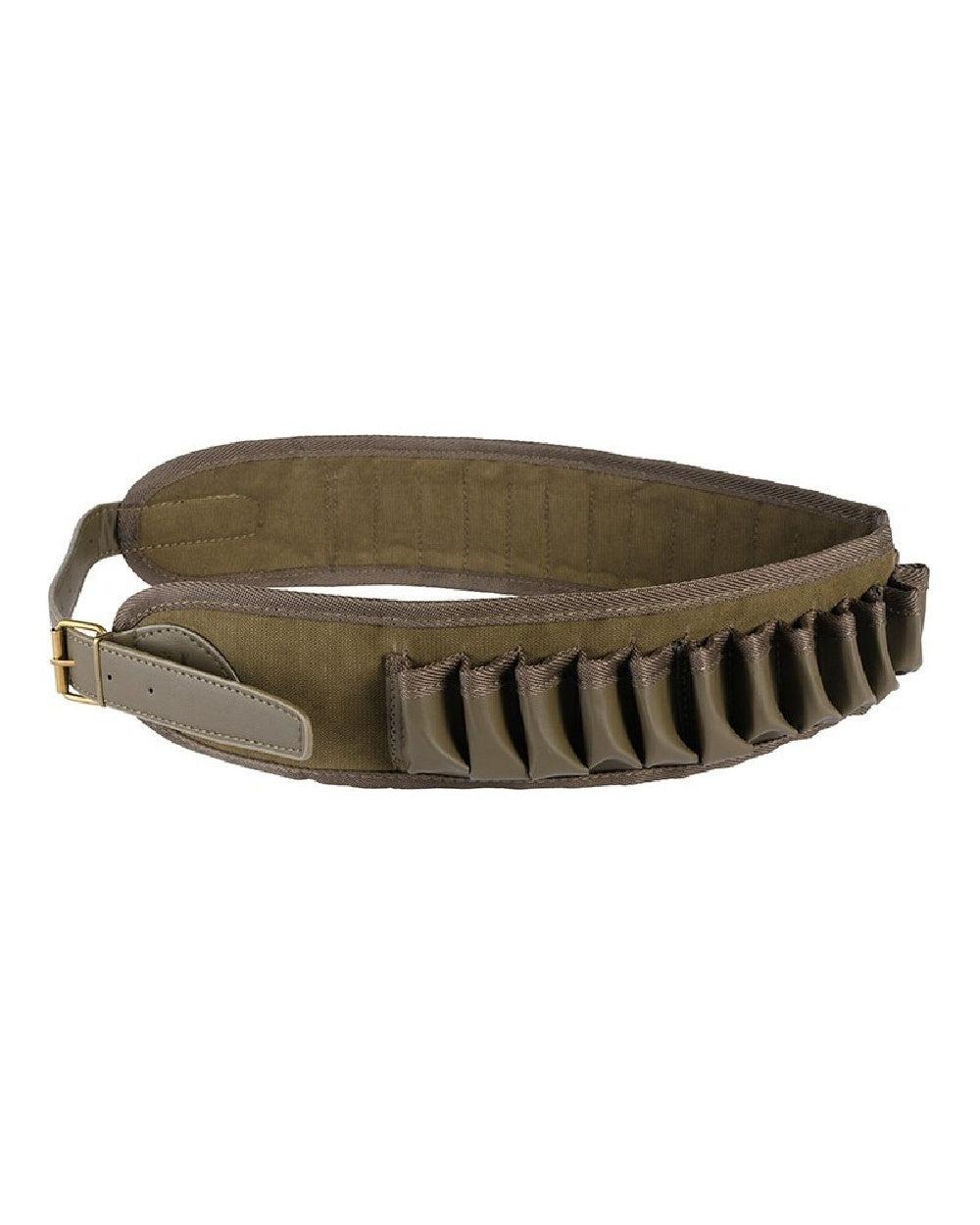 Khaki coloured Percussion Rambouillet Cartridge Belt on white background #colour_khaki