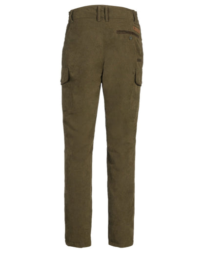Khaki coloured Percussion Rambouillet Original Waterproof Warm Trousers on white background #colour_khaki