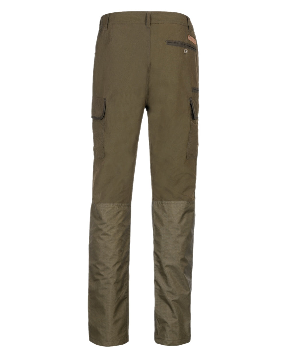 Khaki coloured Percussion Savane Reinforced Hyperstretch Trousers on white background #colour_khaki