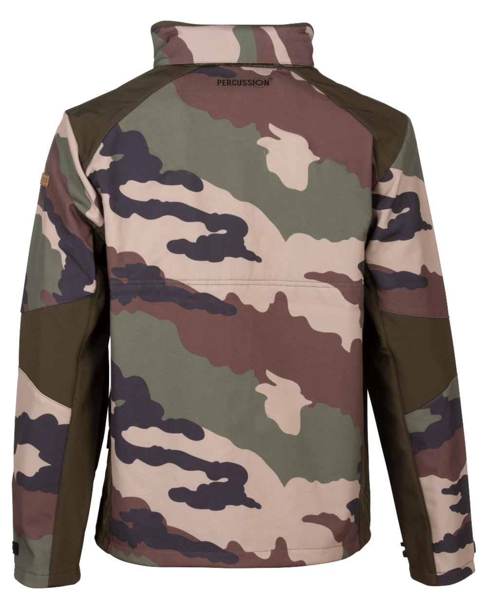 Central Europe coloured Percussion Softshell Camo Jacket on white background #colour_central-europe
