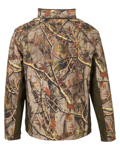 Forest Evo coloured Percussion Softshell Hunting Jacket on white background #colour_forest-evo