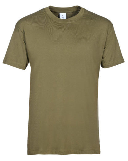 Khaki Beige Camo coloured Percussion T-Shirts Camo Three Pack on white background #colour_khaki-beige-camo