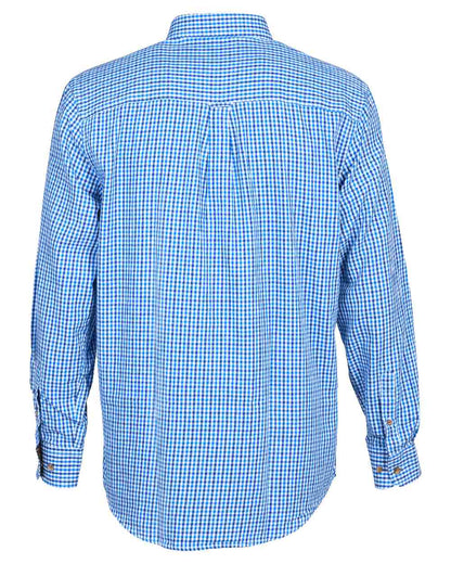 Blue coloured Percussion Traditional Shirt on white background #colour_blue