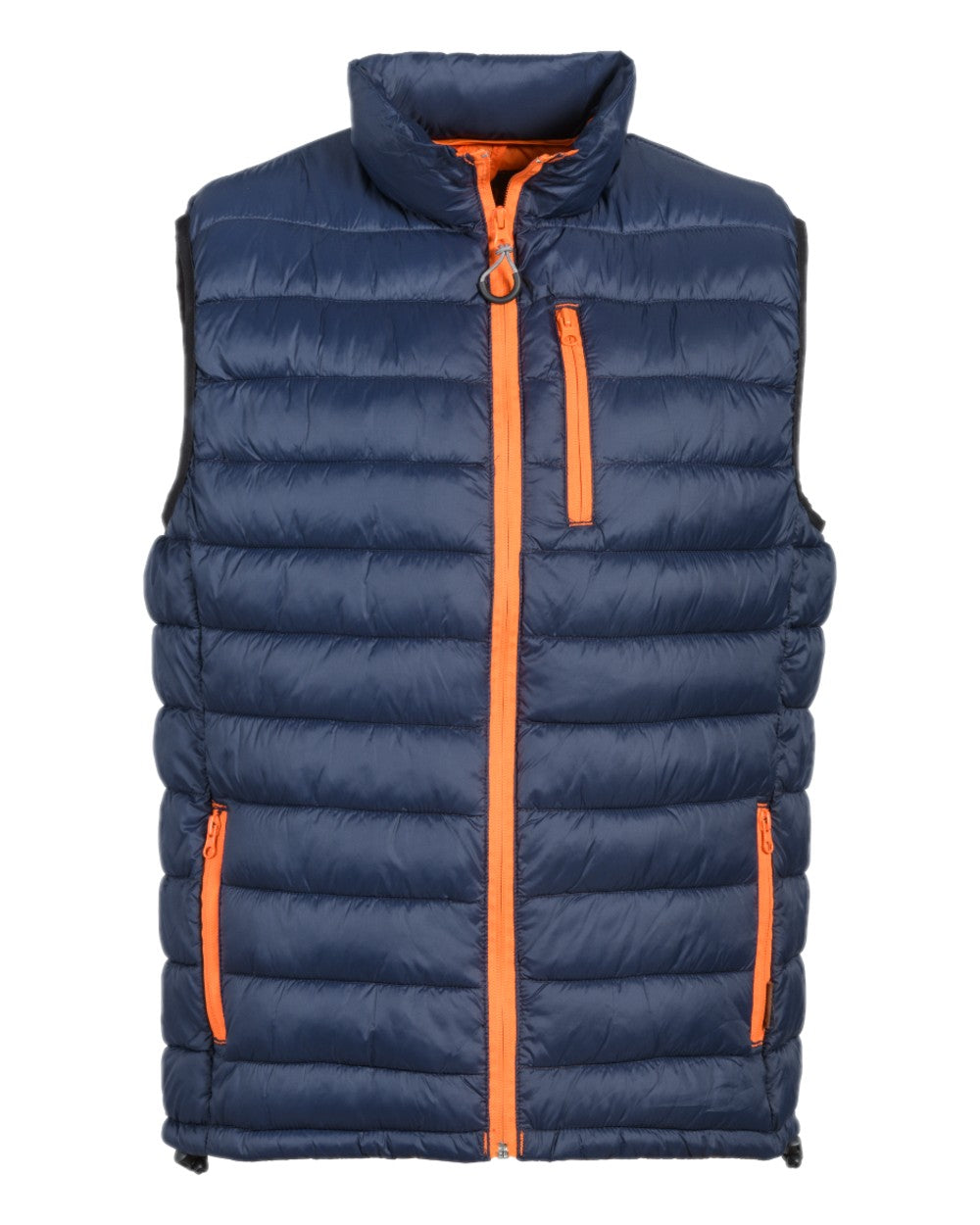 Blue coloured Percussion Trekking Quilted Gilet on white background #colour_blue