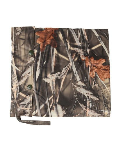 Ghostcamo Wet coloured Percussion Waterproof Poncho on white background #colour_ghostcamo-wet