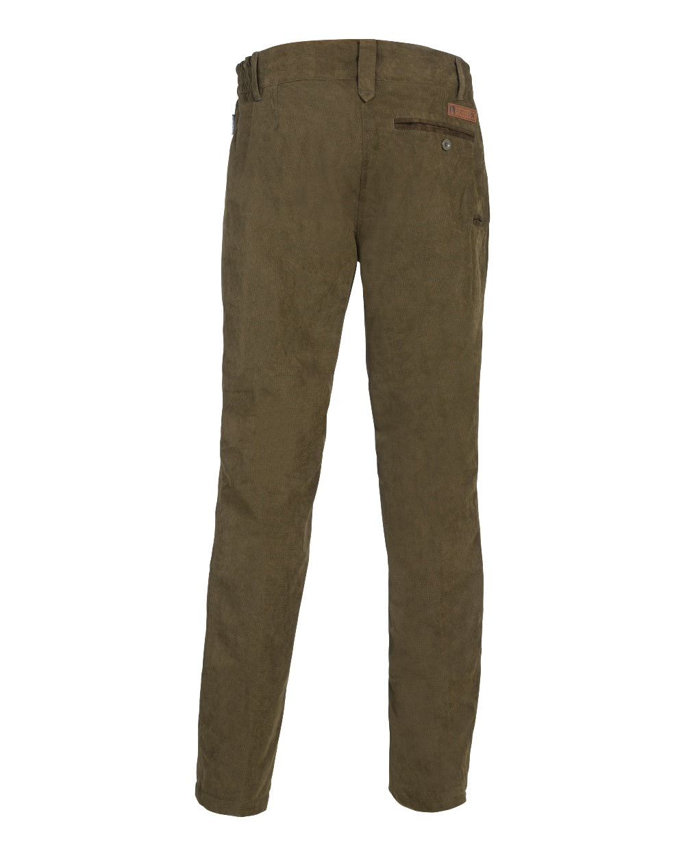 Khaki coloured Percussion Womens Rambouillet Original Waterproof Trousers on white background #colour_khaki