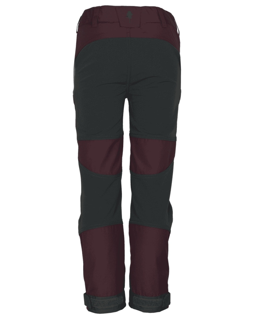 Plum Dark Anthracite coloured Pinewood Childrens Caribou TC Trousers on white background #colour_plum-dark-anthracite