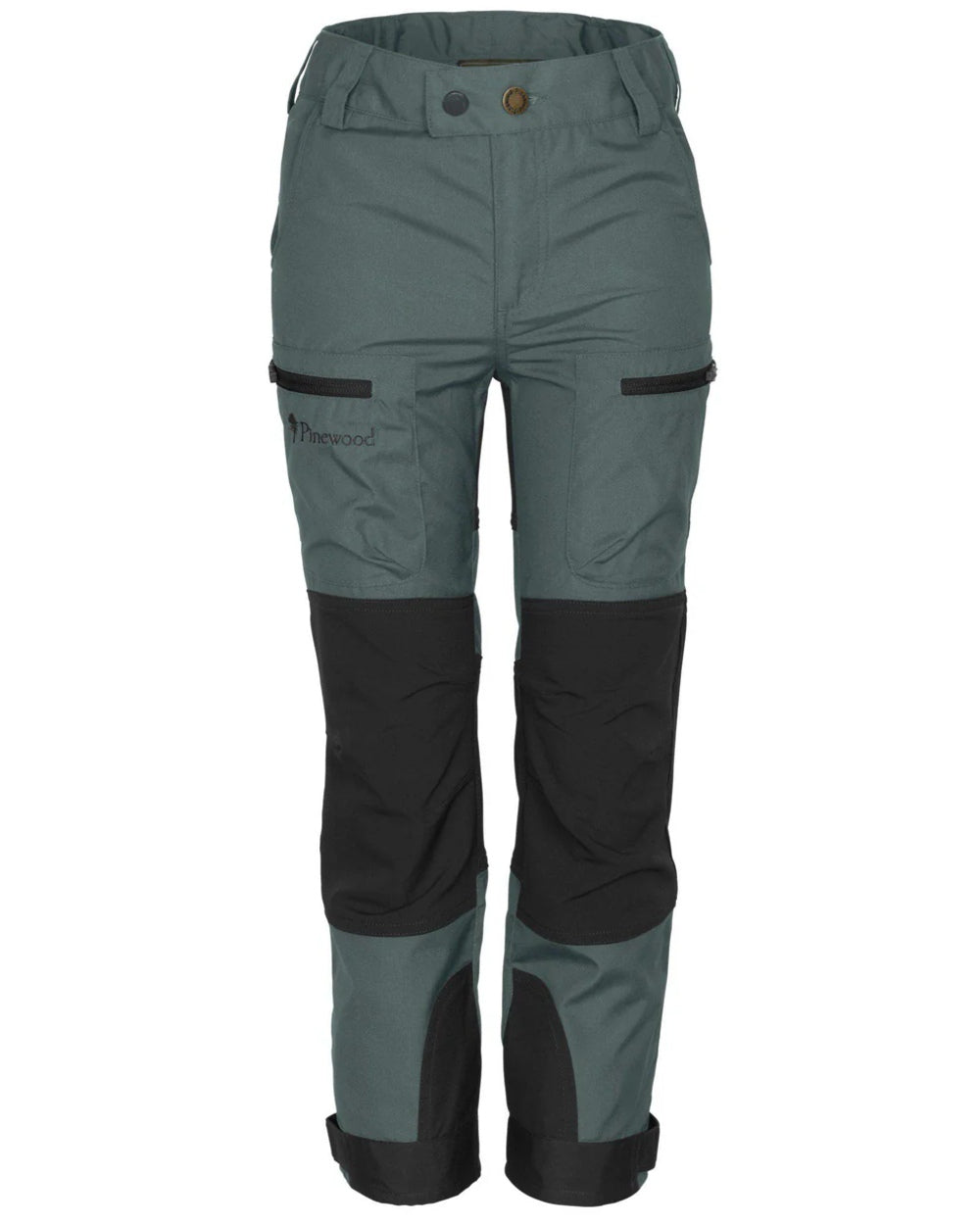Storm Blue coloured Pinewood Childrens Caribou TC Trousers on white background #colour_storm-blue