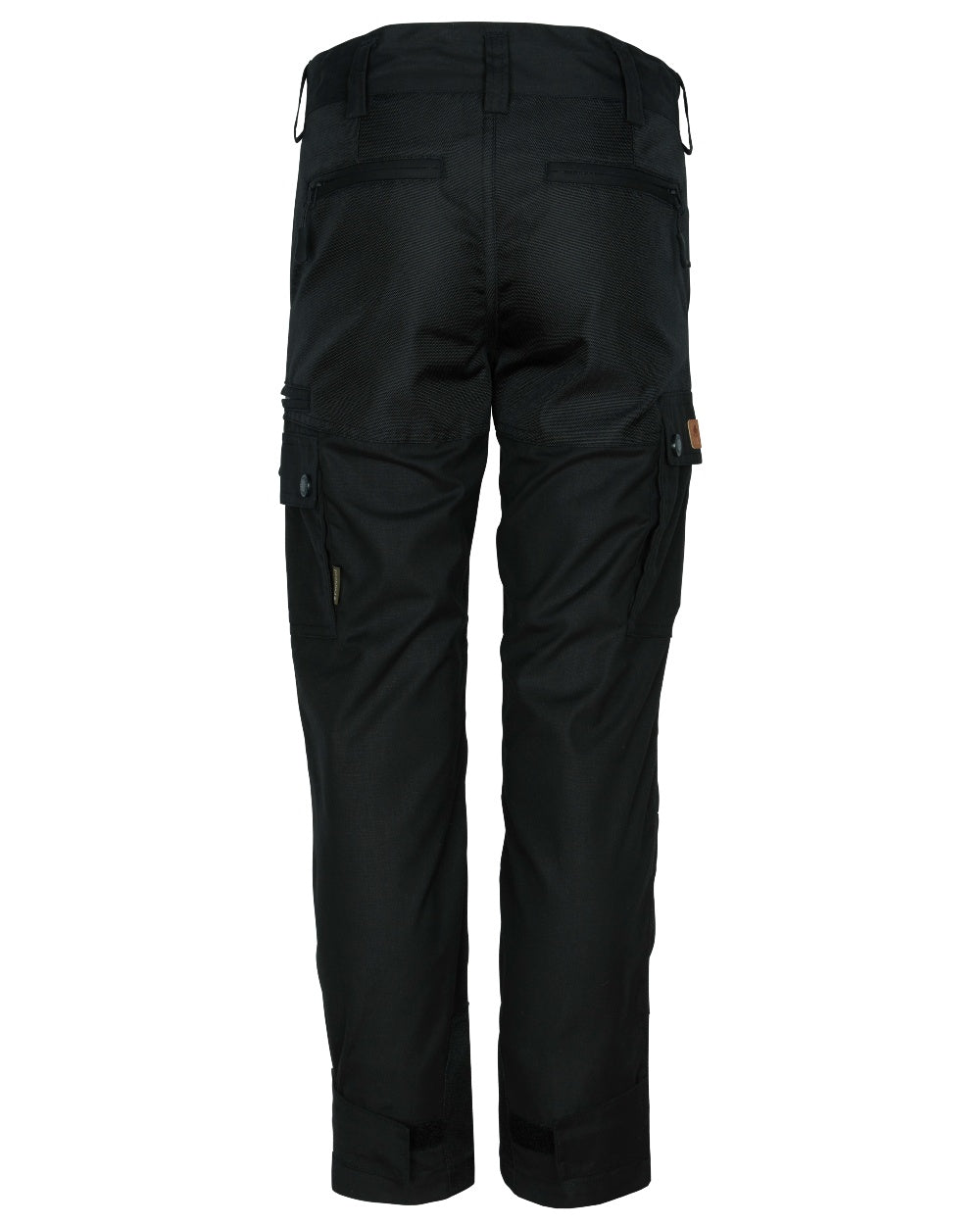 Black coloured Pinewood Childrens Lappland Trousers on white background #colour_black