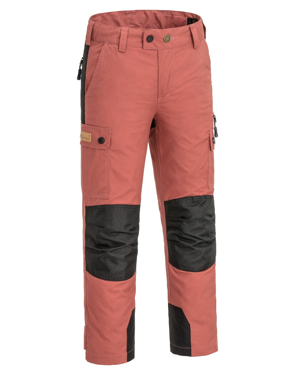 Rusty Pink coloured Pinewood Childrens Lappland Trousers on white background #colour_rusty-pink