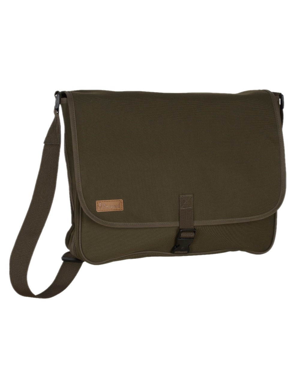 Moss Green Coloured Pinewood Dog Sports Shoulder Bag on white background #colour_moss-green