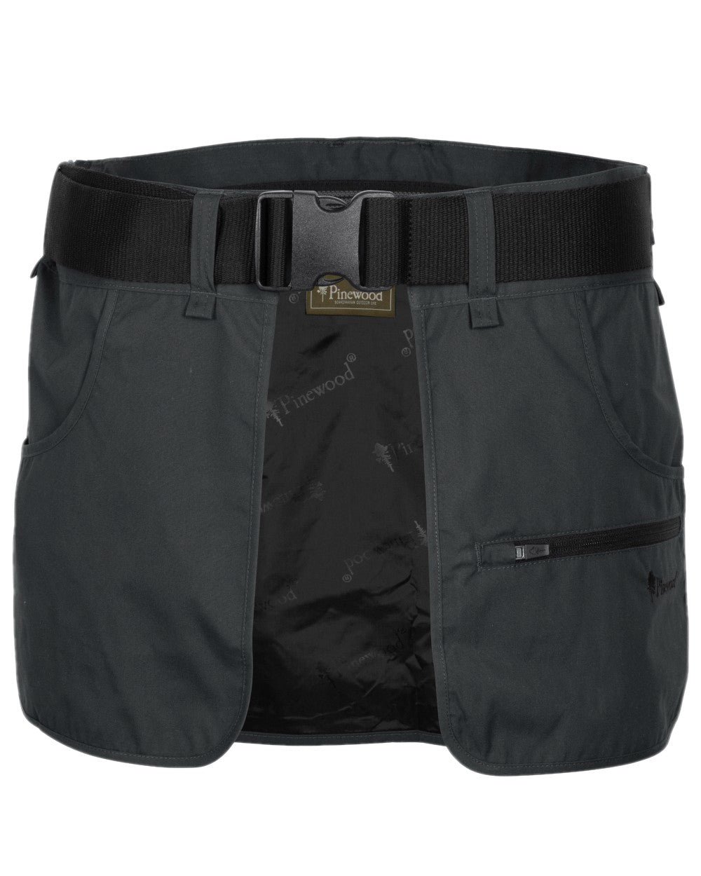 Dark Anthracite Coloured Pinewood Dog Sports Waist Belt on white background #colour_dark-anthracite