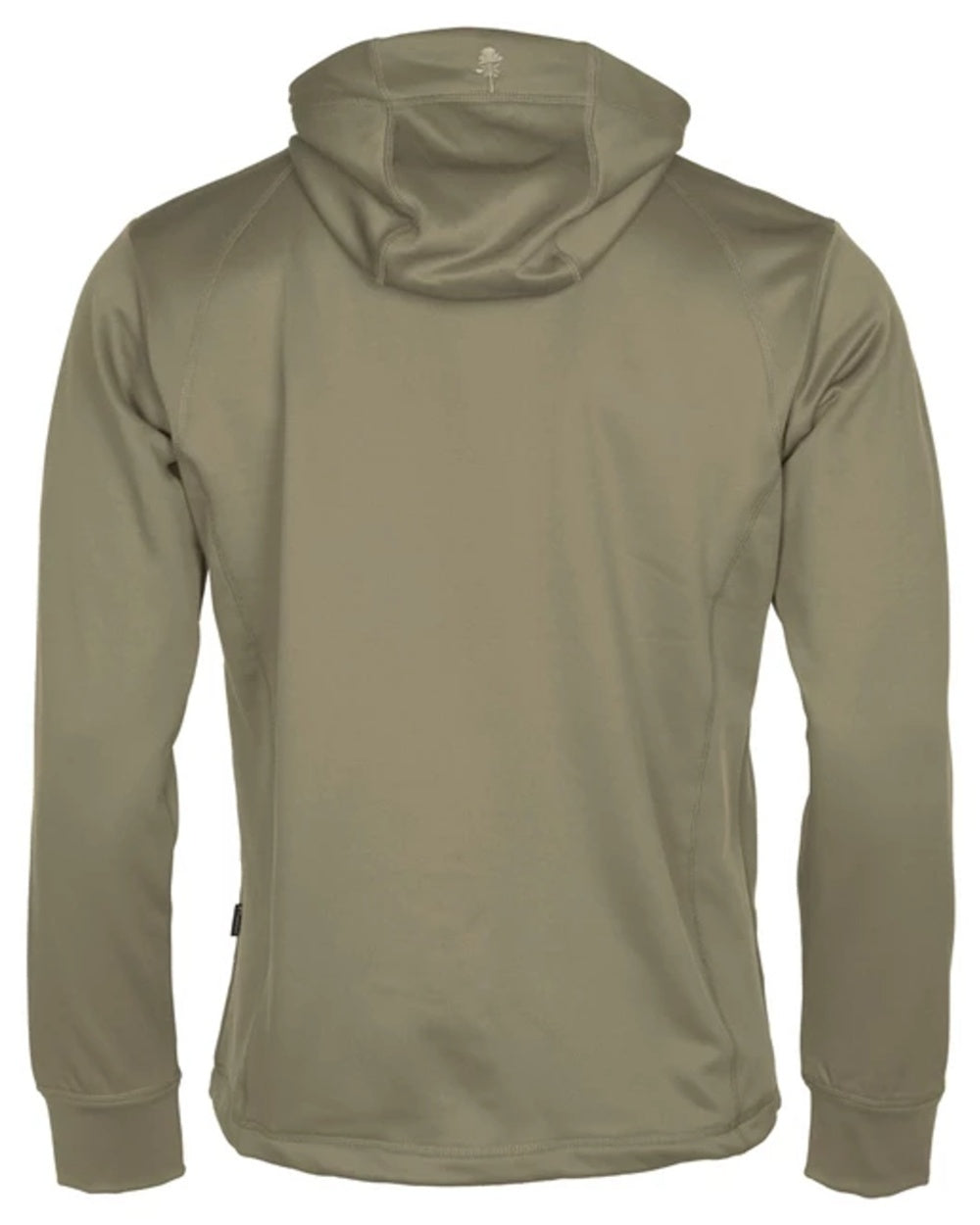 Mid Khaki coloured Pinewood Finnveden Hoodie on white background #colour_mid-khaki