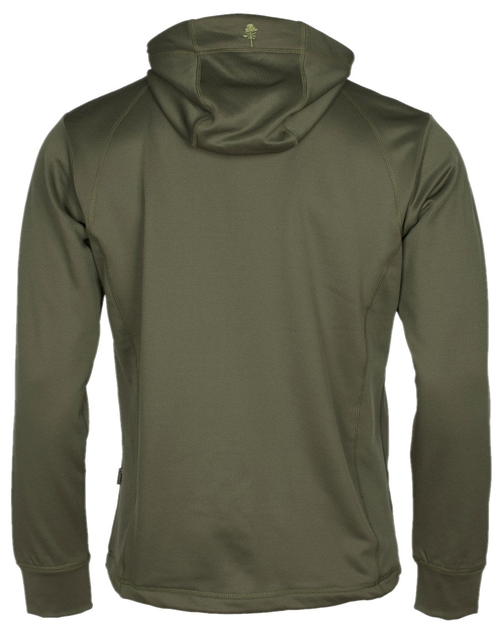 Olive Coloured Pinewood Finnveden Hoodie on white background #colour_olive