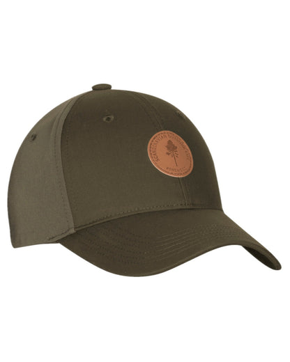 Dark Olive Hunting Olive Coloured Pinewood Finnveden Hybrid Cap on white background #colour_dark-olive-hunting-olive