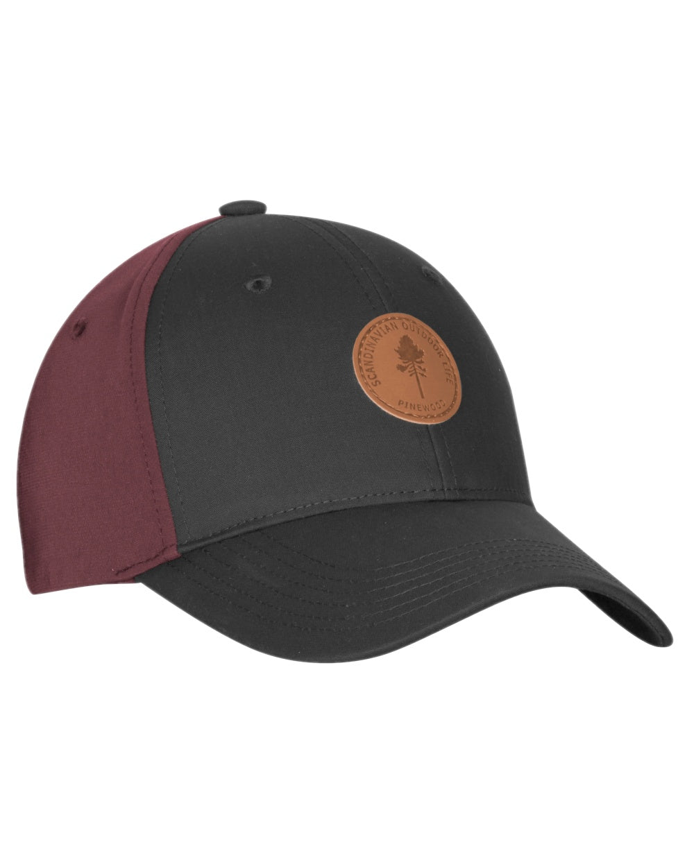 Earth Plum Dark Anthracite Coloured Pinewood Finnveden Hybrid Cap on white background #colour_earth-plum-dark-anthracite