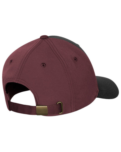 Earth Plum Dark Anthracite Coloured Pinewood Finnveden Hybrid Cap on white background #colour_earth-plum-dark-anthracite