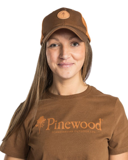 Nougat Coloured Pinewood Finnveden Hybrid Cap on white background #colour_nougat