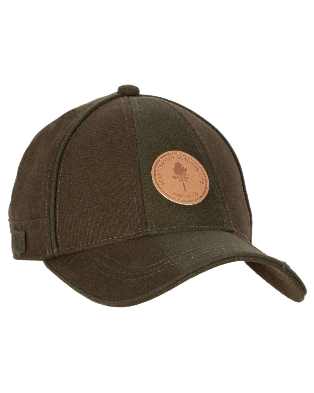 Suede Brown Mossgreen Coloured Pinewood Furudal Hunters Waterproof Cap on white background #colour_suede-brown-mossgreen