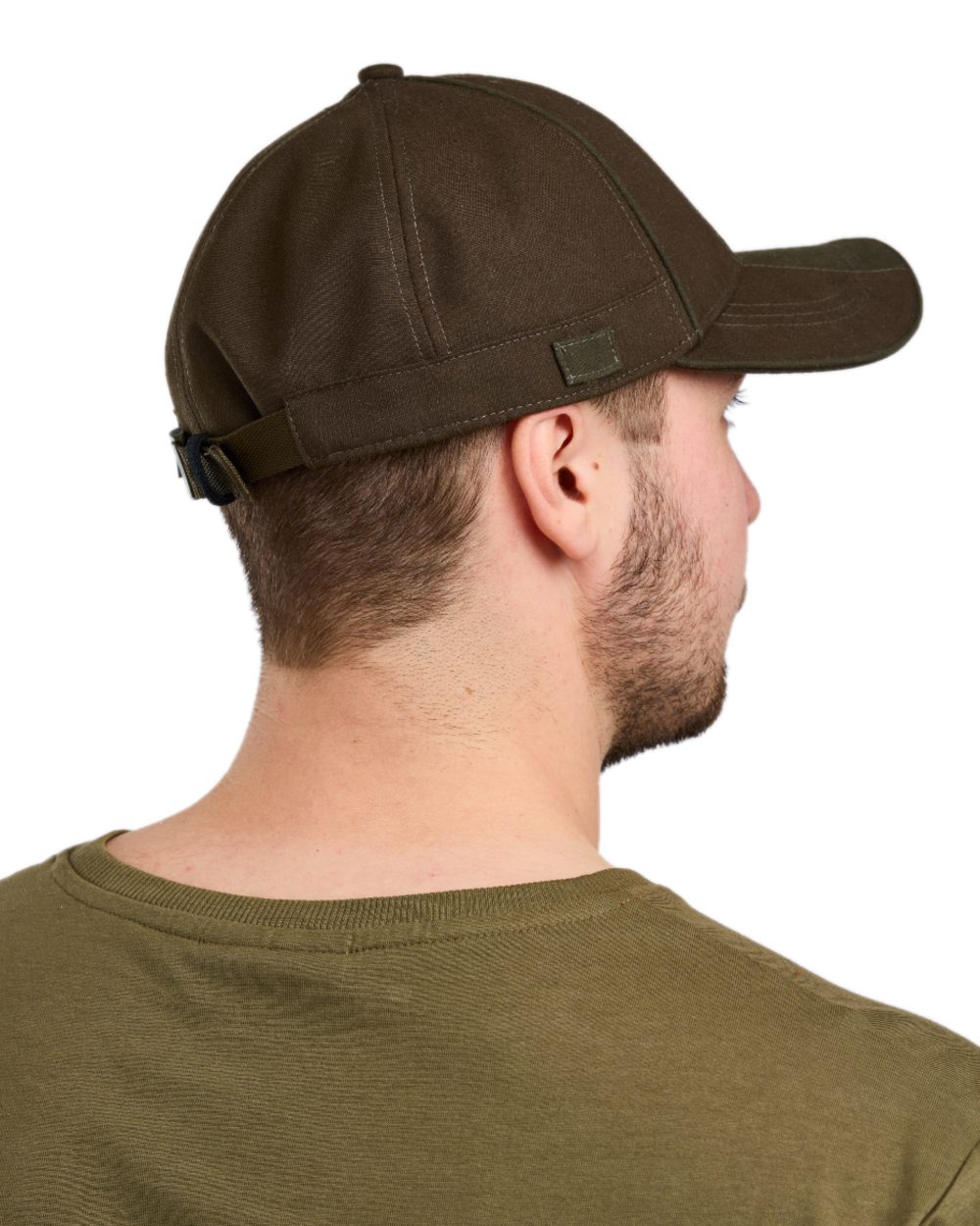 Suede Brown Mossgreen Coloured Pinewood Furudal Hunters Waterproof Cap on white background #colour_suede-brown-mossgreen