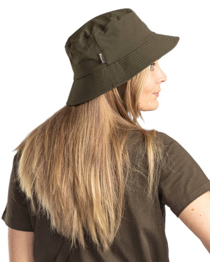 Moss Green Coloured Pinewood Insectsafe Hat on white background #colour_moss-green