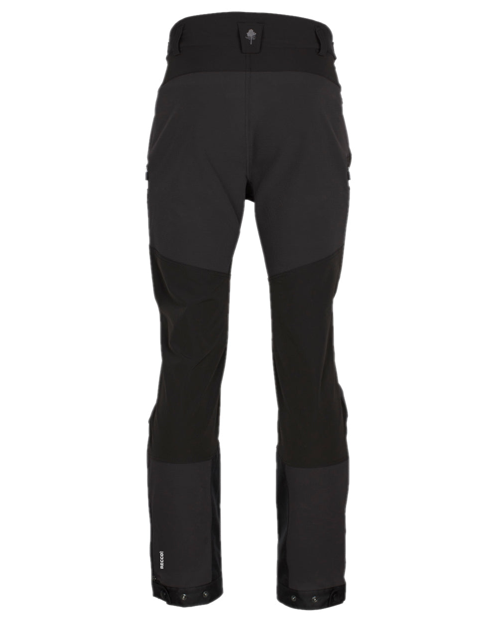Black Coloured Pinewood Mens Abisko Adventure Trousers on white background #colour_black