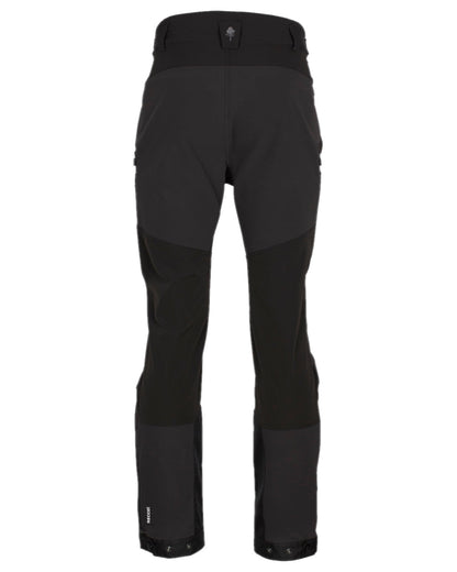 Black Coloured Pinewood Mens Abisko Adventure Trousers on white background #colour_black