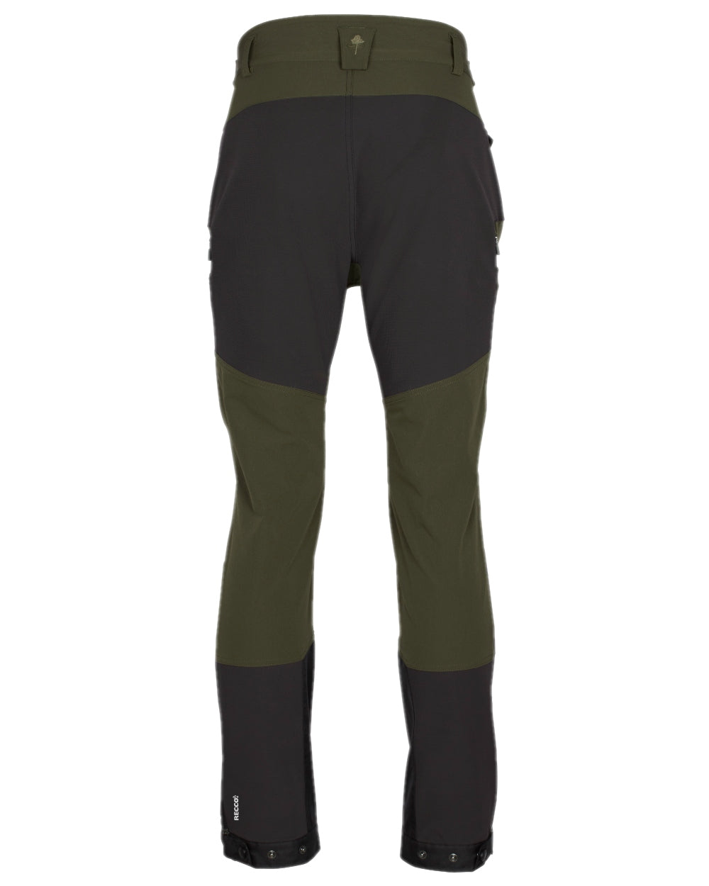 Moss Green Coloured Pinewood Mens Abisko Adventure Trousers on white background #colour_moss-green
