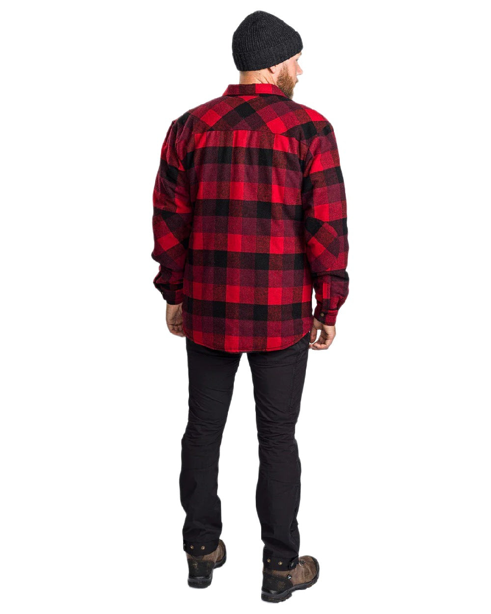 Black Coloured Pinewood Mens Abisko Brenton Trousers on white background #colour_black