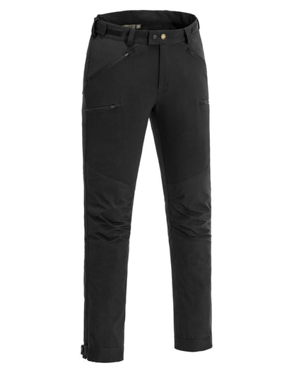Black Coloured Pinewood Mens Abisko Brenton Trousers on white background #colour_black