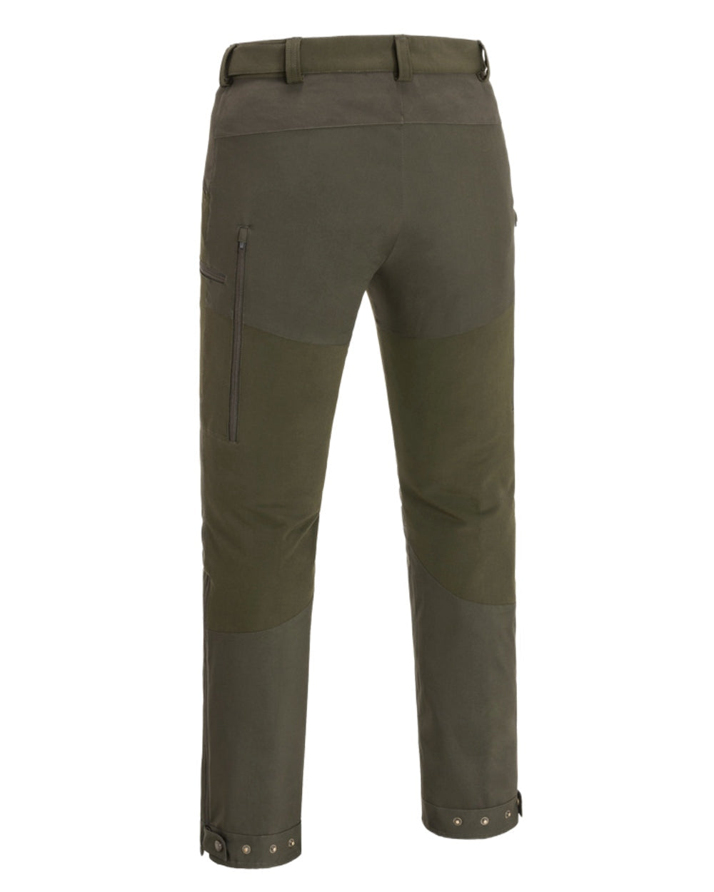Dark Olive Suede Brown Coloured Pinewood Mens Abisko Brenton Trousers on white background #colour_dark-olive-suede-brown