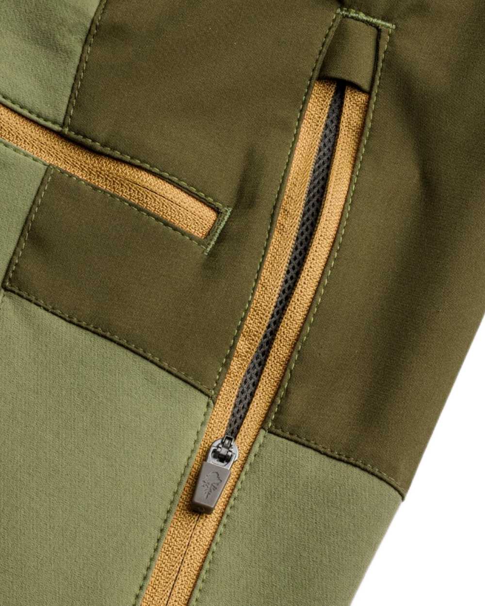 Leaf Hunting Olive Coloured Pinewood Mens Abisko Brenton Trousers on white background #colour_leaf-hunting-olive