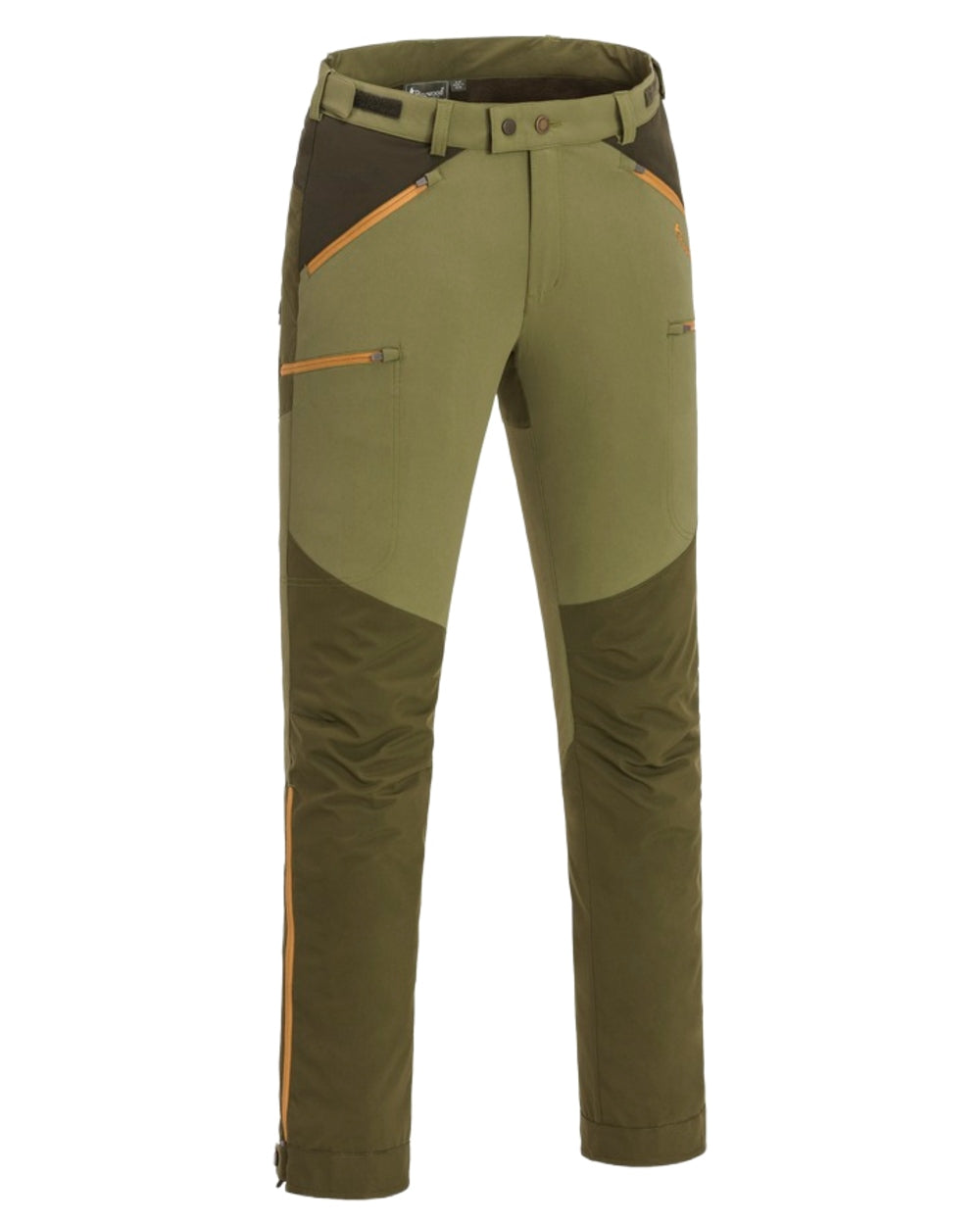 Leaf Hunting Olive Coloured Pinewood Mens Abisko Brenton Trousers on white background #colour_leaf-hunting-olive