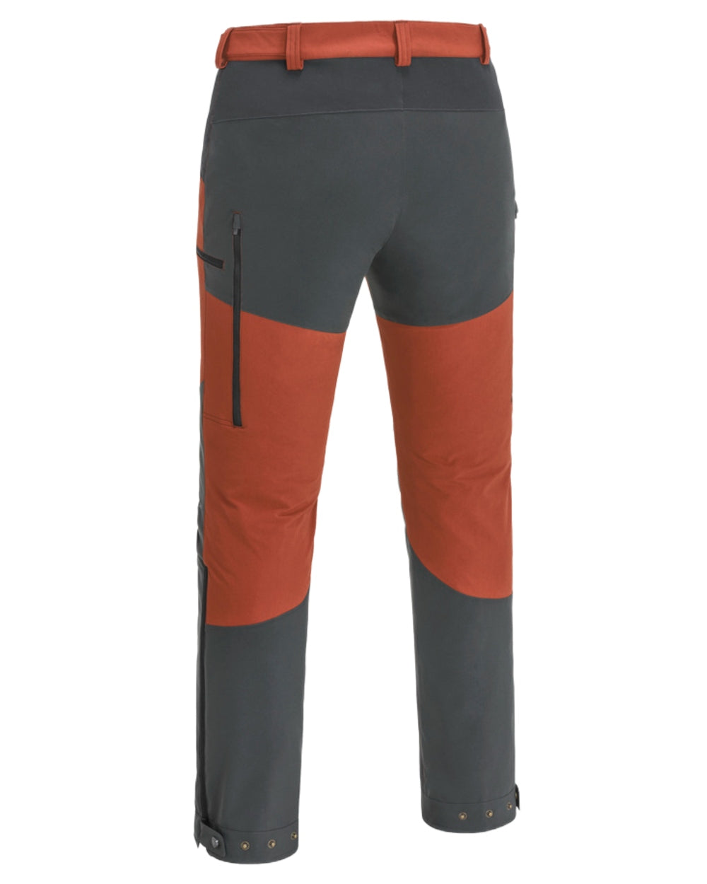 Terracotta Dark Anthracite Coloured Pinewood Mens Abisko Brenton Trousers on white background #colour_terracotta-dark-anthracite