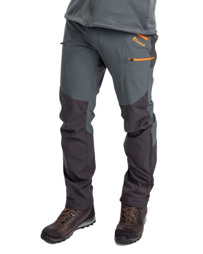 Urban Grey Dark Anthracite Coloured Pinewood Mens Abisko Brenton Trousers on white background #colour_urban-grey-dark-anthracite