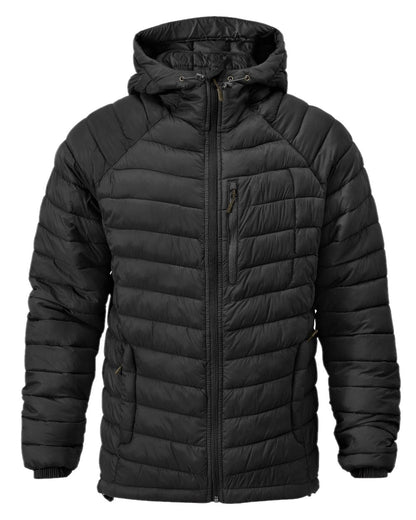 Black Coloured Pinewood Mens Abisko Insulation Jacket on white background #colour_black