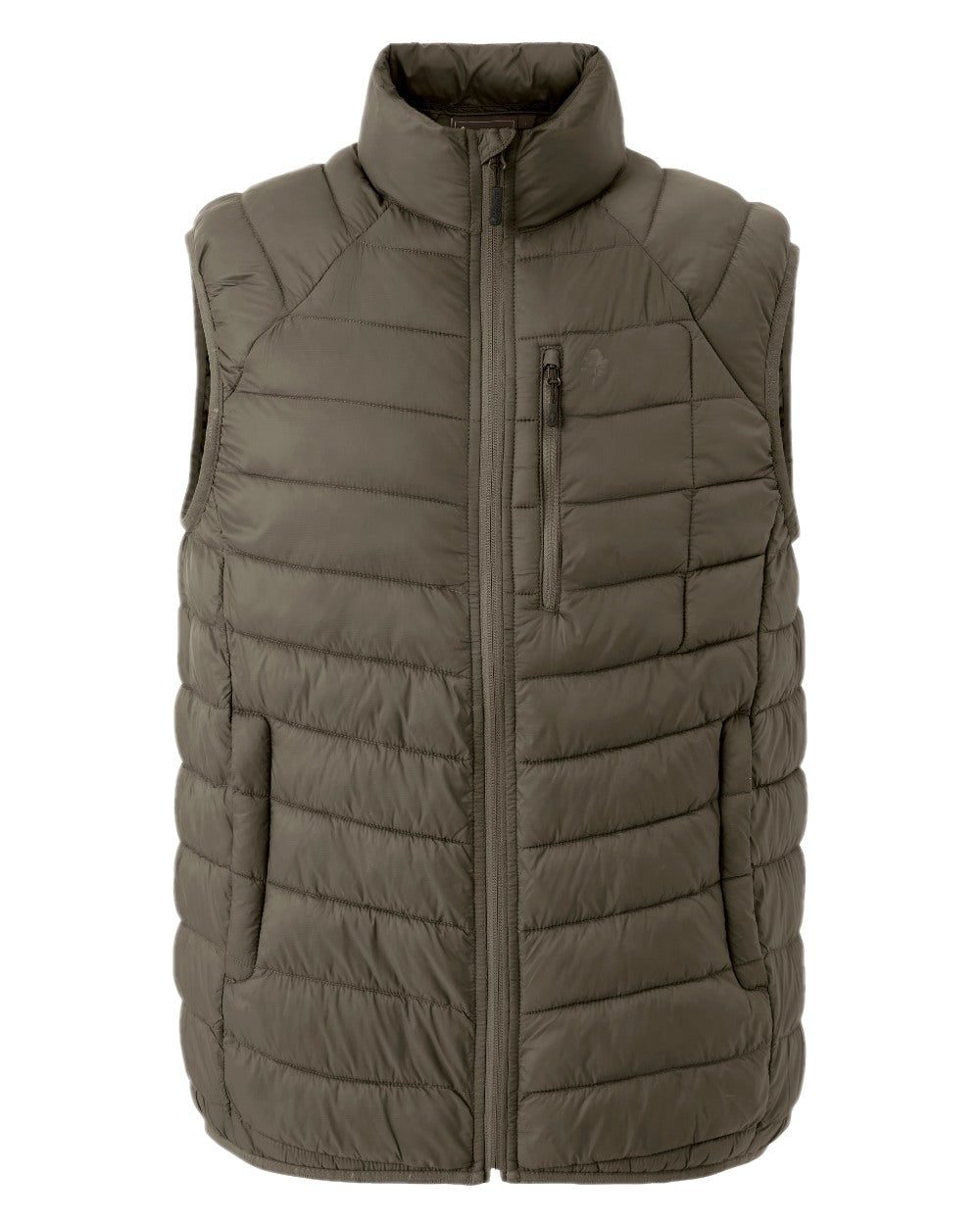 Clover Green Coloured Pinewood Mens Abisko Insulation Vest on white background #colour_clover-green