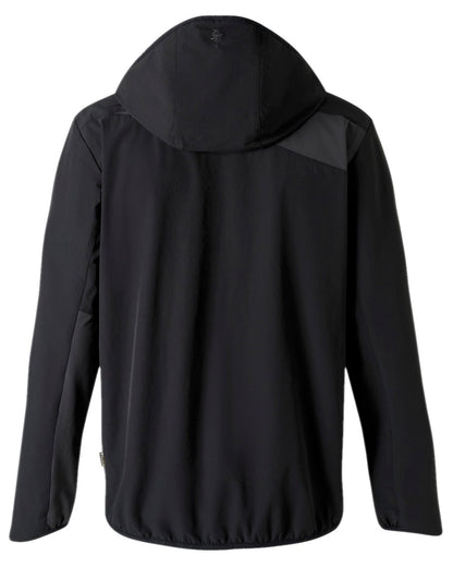 Black Dark Anthracite Coloured Pinewood Mens Abisko Light Stretch Jacket on white background #colour_black-dark-anthracite