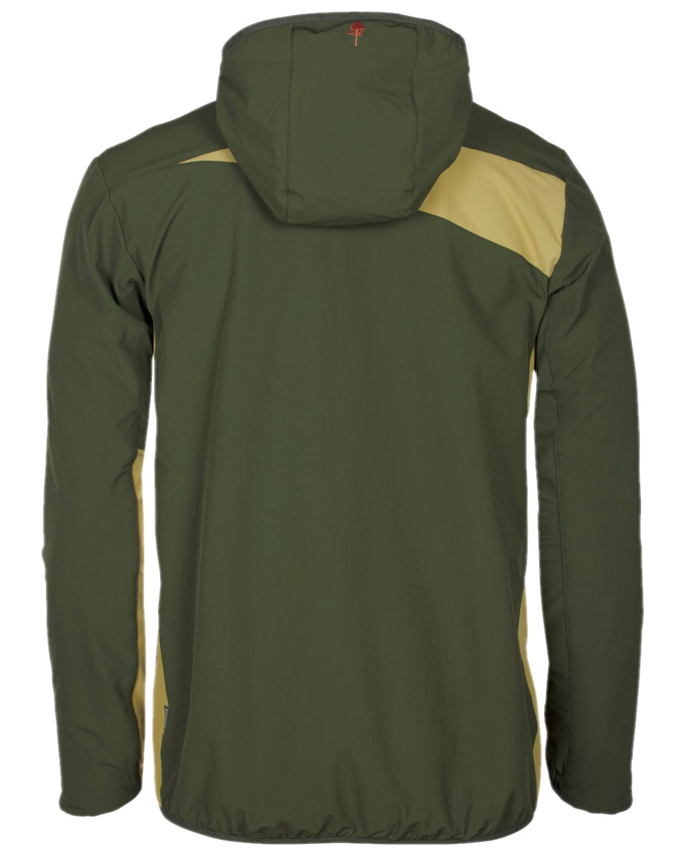 Golden Hay Mossgreen Coloured Pinewood Mens Abisko Light Stretch Jacket on white background #colour_golden-hay-mossgreen