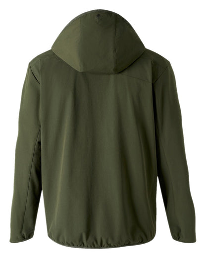 Mossgreen Coloured Pinewood Mens Abisko Light Stretch Jacket on white background #colour_mossgreen