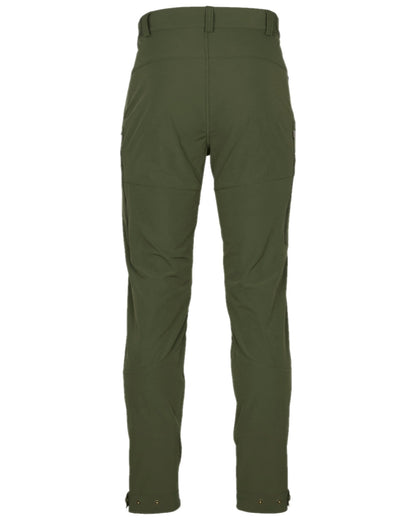 Mossgreen Coloured Pinewood Mens Abisko Light Stretch Trousers on white background #colour_mossgreen