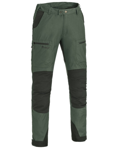 Mid Green Mossgreen Coloured Pinewood Mens Caribou TC-Lite Trousers on white background #colour_mid-green-mossgreen
