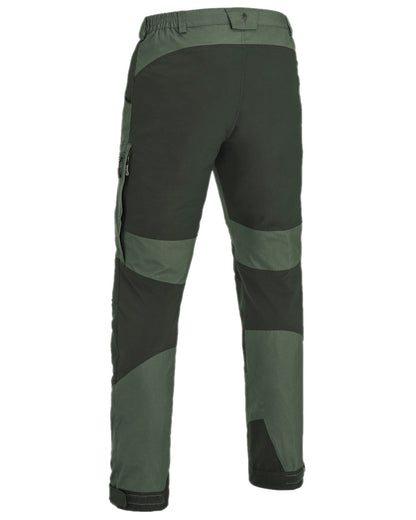 Mid Green Mossgreen Coloured Pinewood Mens Caribou TC-Lite Trousers on white background #colour_mid-green-mossgreen